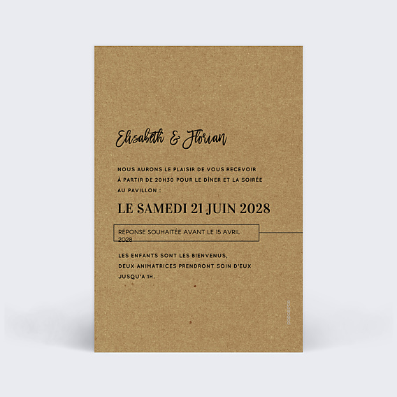 Cartes Invitation Mariage Modernkraft