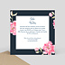 Cartes invitation mariage Dark Peony Verso