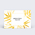 Cartes invitation mariage Feuilles d'Or