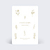 Cartes invitation mariage Amande Douce