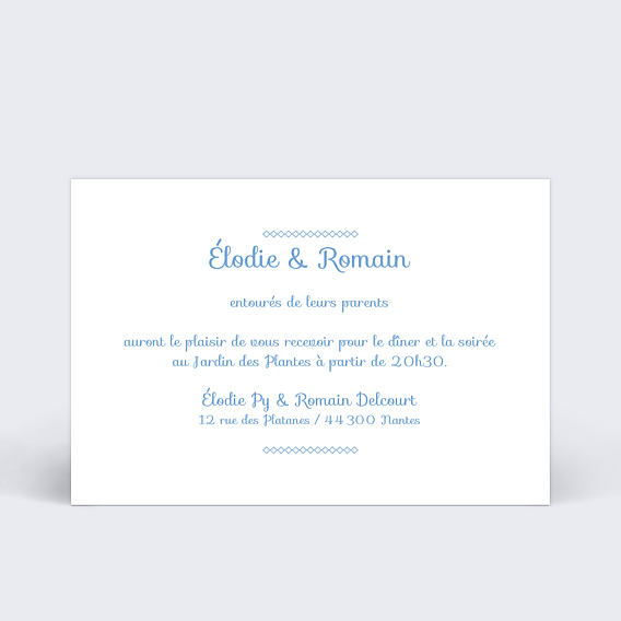 Cartes Invitation Mariage Instant élégant