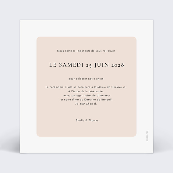 Cartes Invitation Mariage Gourmandise