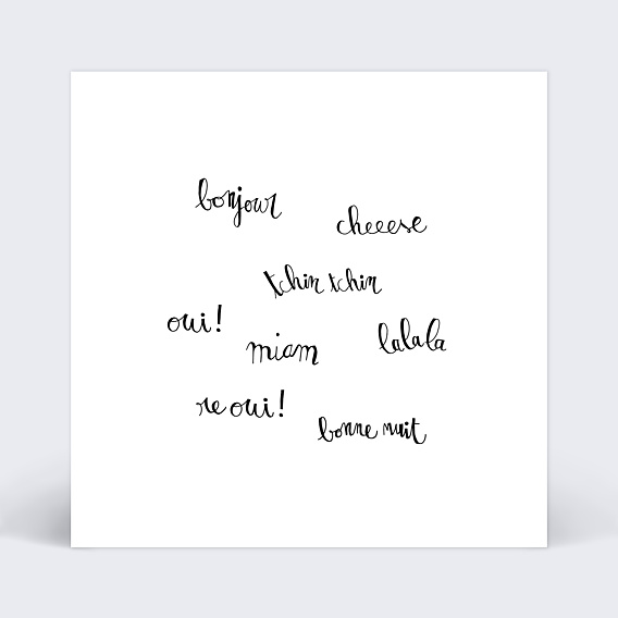Cartes invitation mariage Timeline Calligraphie