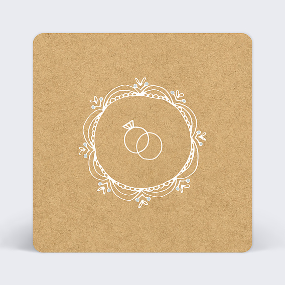 Cartes invitation mariage Timeline Dentelle