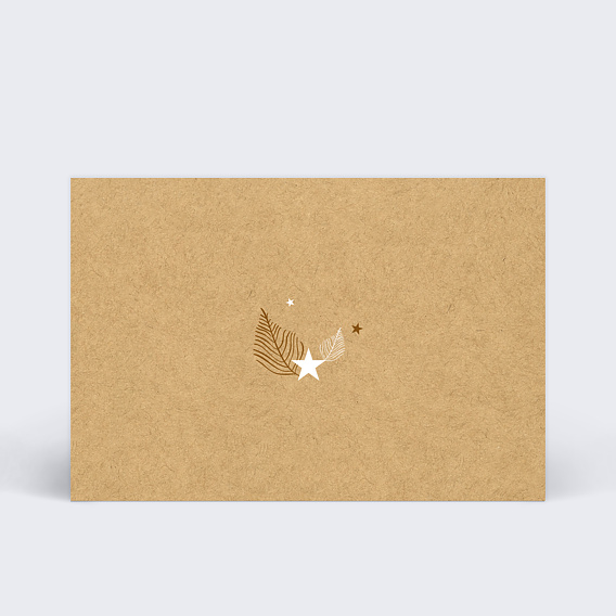 Cartes invitation mariage Tourbillon d'Étoiles kraft