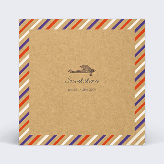 Cartes Invitation Mariage Voyage à la française