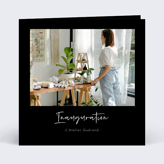 Invitation professionnelle Cuir
