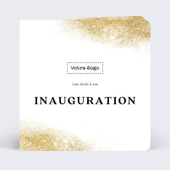 Invitation professionnelle Inauguration logo