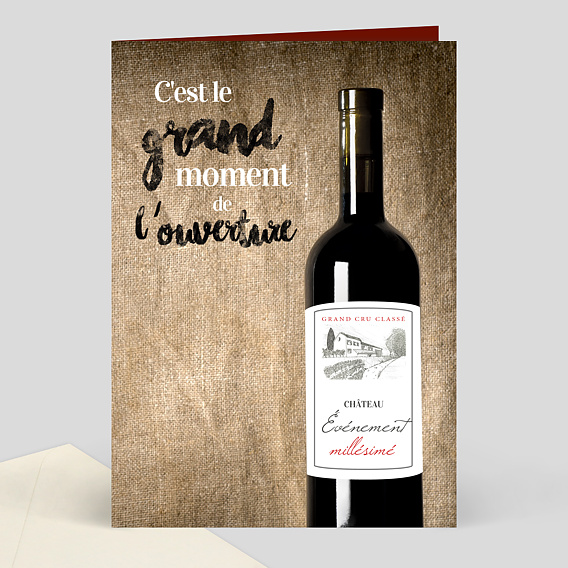 Invitation Professionnelle Millésimé