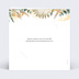 Invitation professionnelle Bohemia avec graines Verso