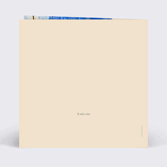 Invitation professionnelle Éclat pinceau Verso