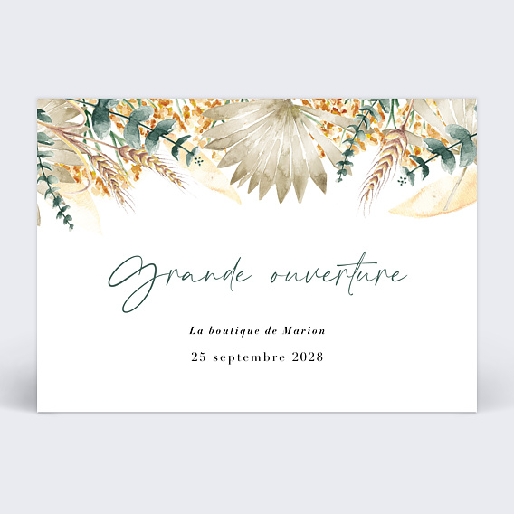 Invitation professionnelle Bohemia Recto