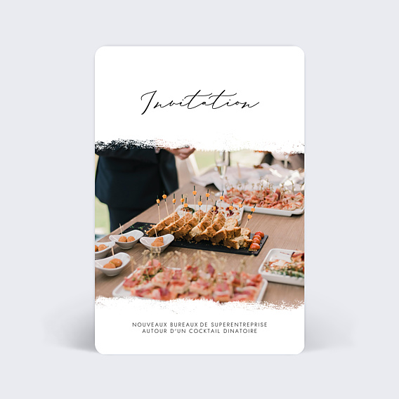 Invitation professionnelle Manuscrite