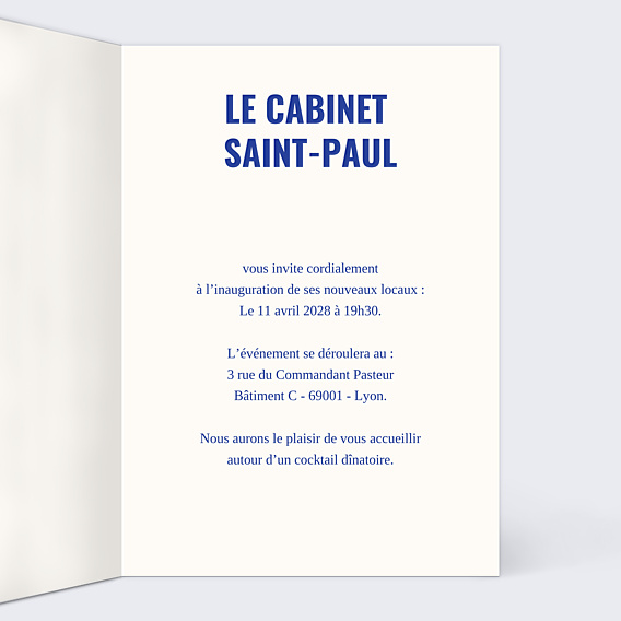 Invitation Professionnelle Votre photo en illustration néovintage