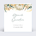 Invitation Professionnelle Bohemia avec graines