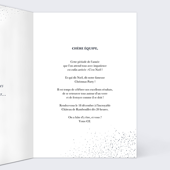 Invitation Professionnelle Sous la Neige