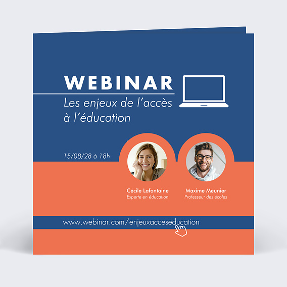 Invitation professionnelle Webinar Recto