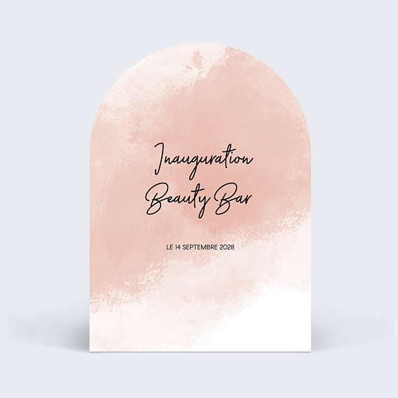 Invitation professionnelle Inauguration Beauty Bar Recto