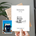Invitation Professionnelle Votre photo en croquis