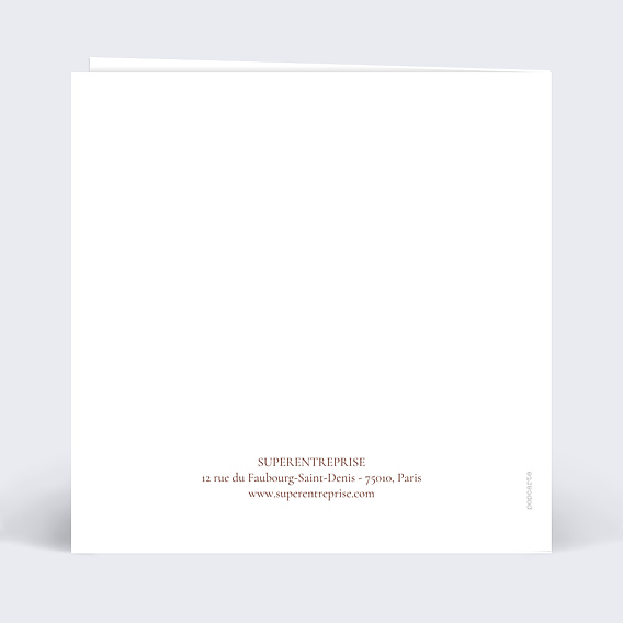 Invitation Professionnelle Votre photo en aquarelle