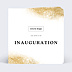 Invitation professionnelle Inauguration logo