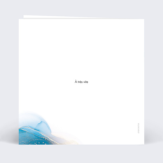 Invitation professionnelle Opaline Verso