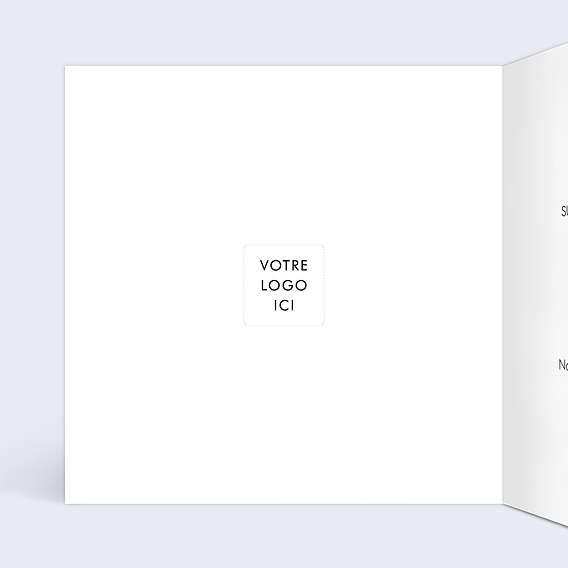 Invitation Professionnelle Votre photo illustrée au trait simple