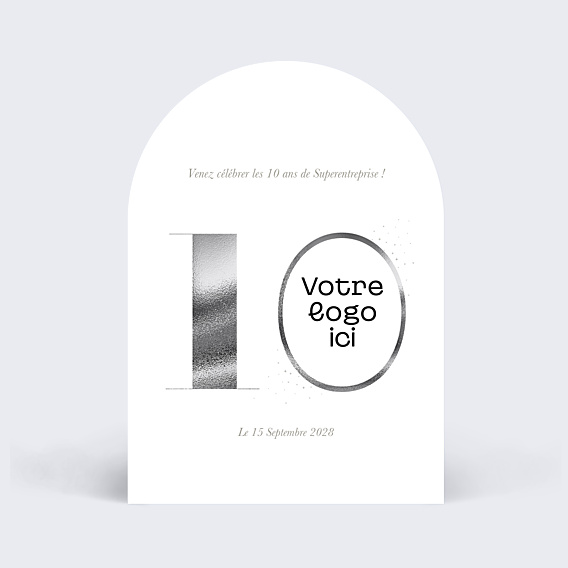 Invitation professionnelle Silver