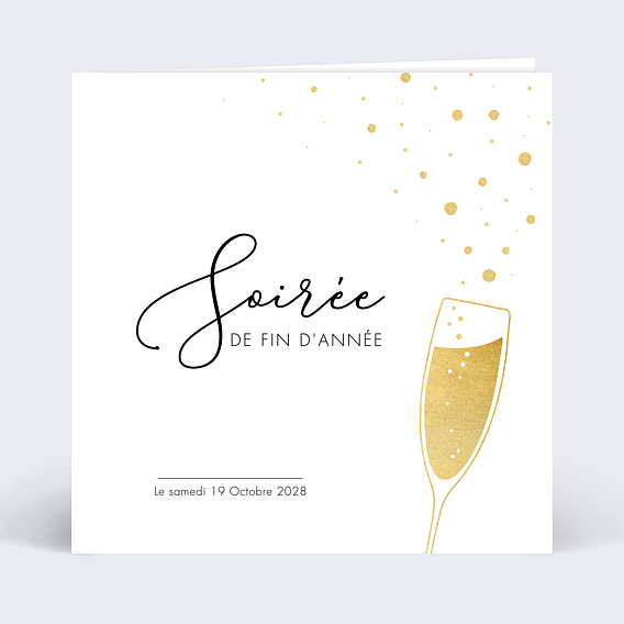 Invitation professionnelle Champagne Recto