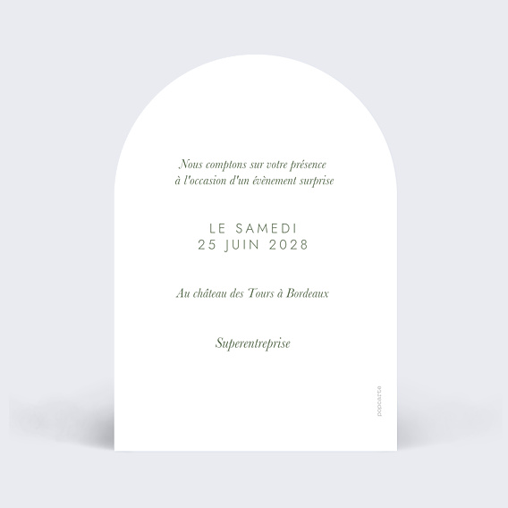 Invitation Professionnelle Bleu nuit
