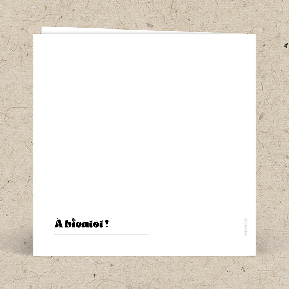 Invitation professionnelle 10 ans Moderne Verso