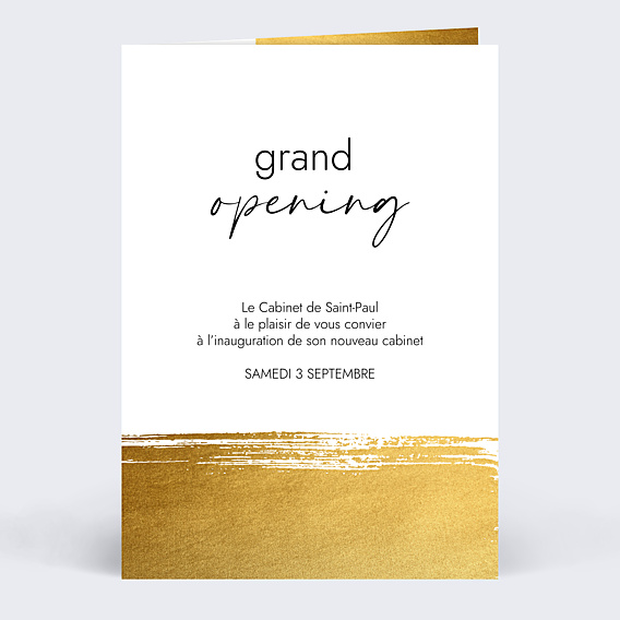 Invitation Professionnelle Coup de Pinceau