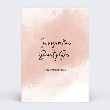 Invitation Professionnelle Inauguration Beauty Bar