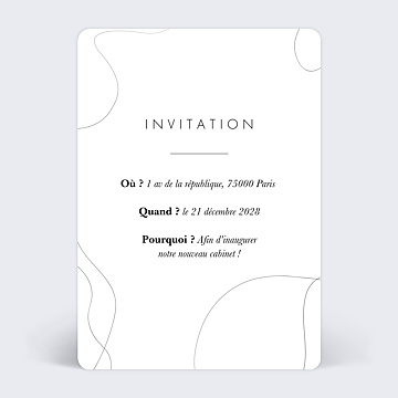 Invitation professionnelle minimaliste