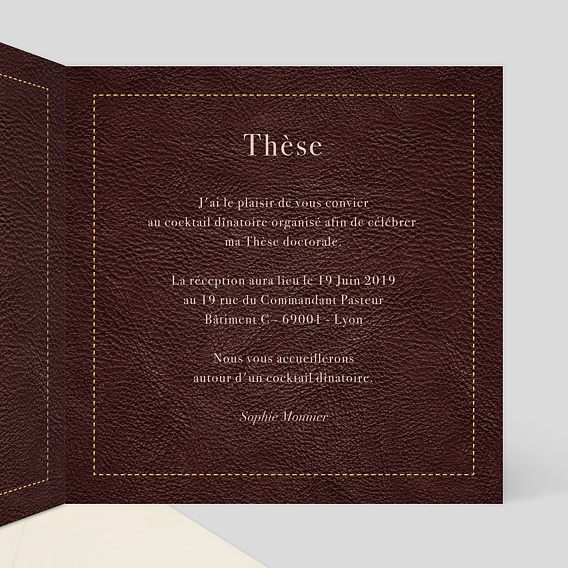 Invitation professionnelle Agenda Intérieur Droit