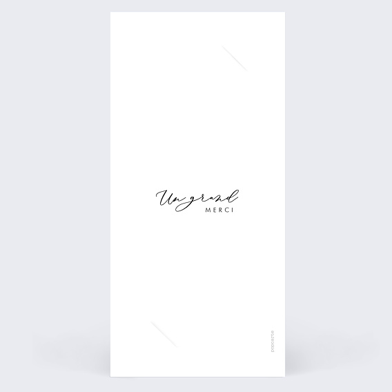 Invitation professionnelle Effet photo Verso