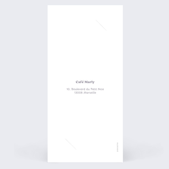 Invitation professionnelle Inauguration café Verso