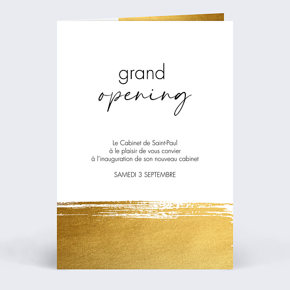 Invitation professionnelle Coup de Pinceau Recto