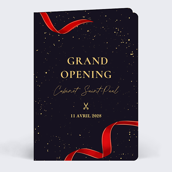 Invitation Professionnelle Ruban
