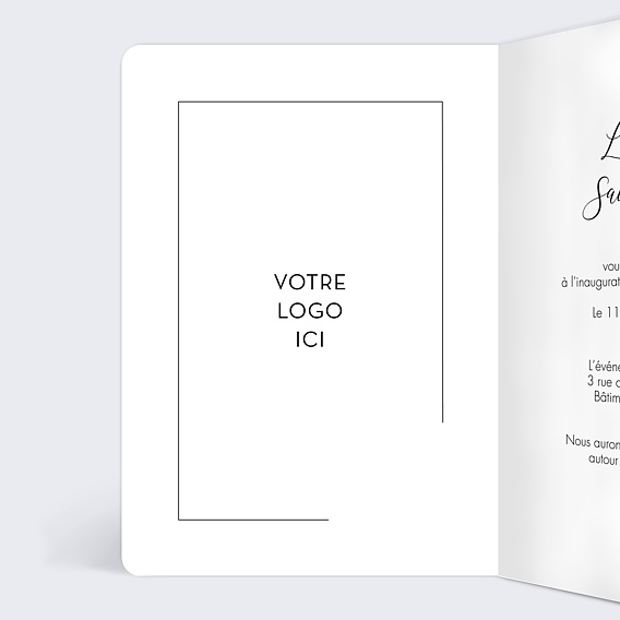 Invitation professionnelle Cocktail Intérieur Gauche