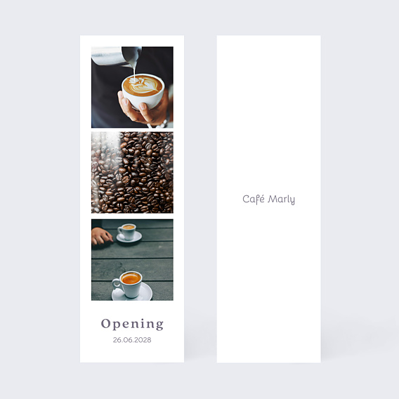 Invitation professionnelle Inauguration café
