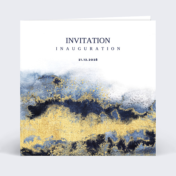 Invitation Professionnelle Bleu