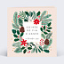 Invitation professionnelle Végétaux Noël Recto