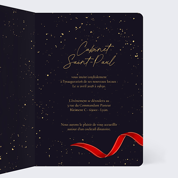 Invitation Professionnelle Ruban