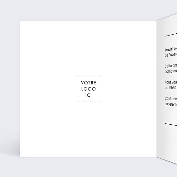 Invitation Professionnelle 10 ans Moderne
