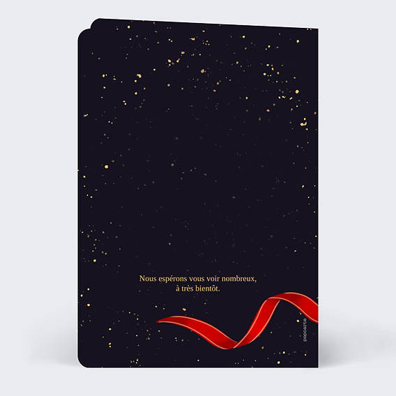 Invitation professionnelle Ruban Verso