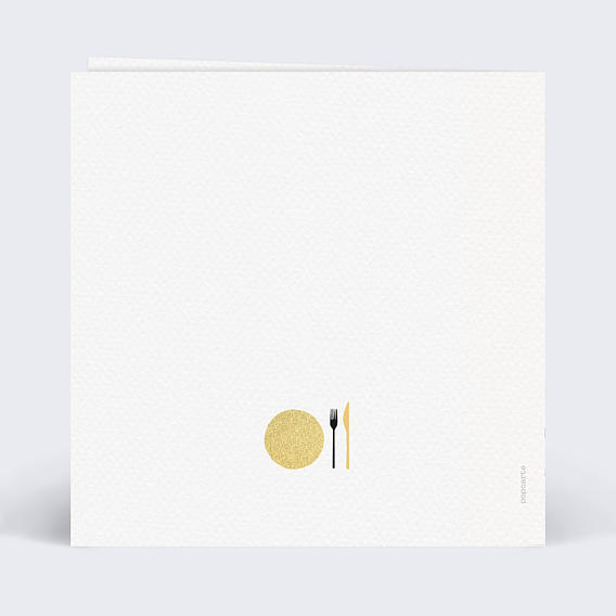 Invitation professionnelle Diner Entreprise Verso