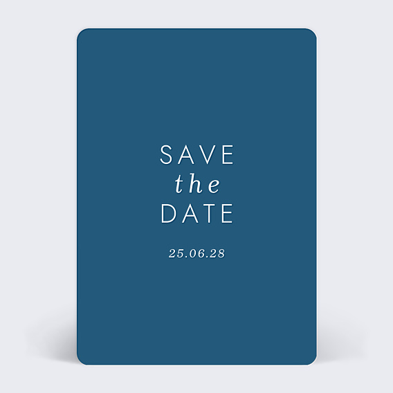 Invitation professionnelle Bleu nuit