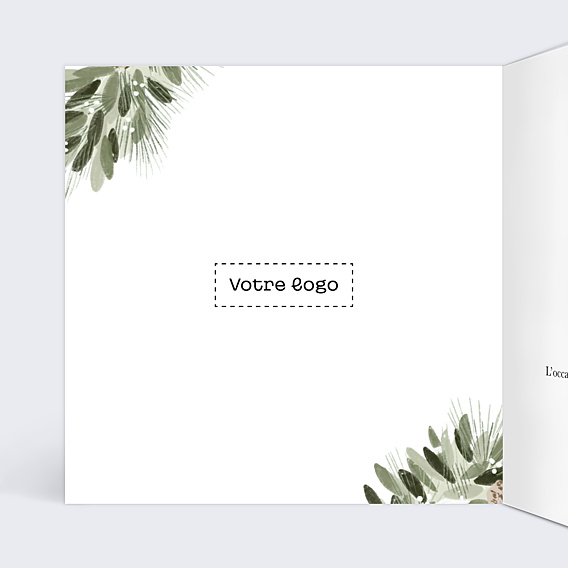 Invitation Professionnelle Couronne Pomme de Pin