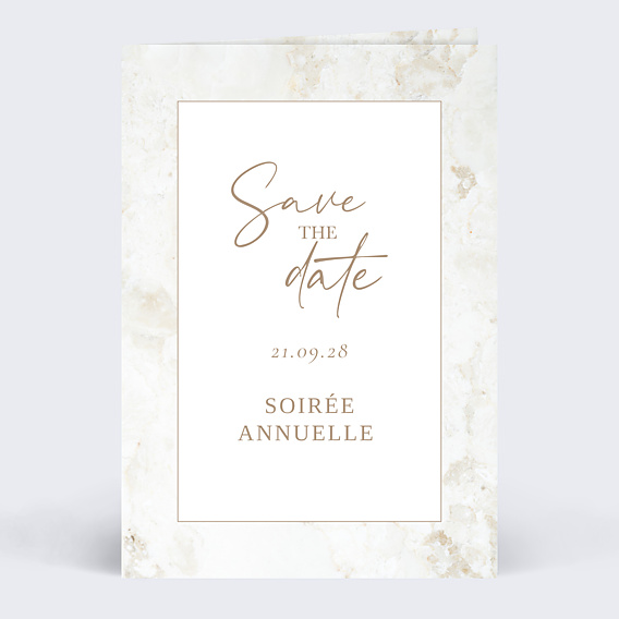 Invitation Professionnelle Marbre